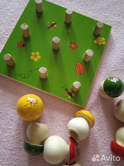 Развивающие деревянные игрушки