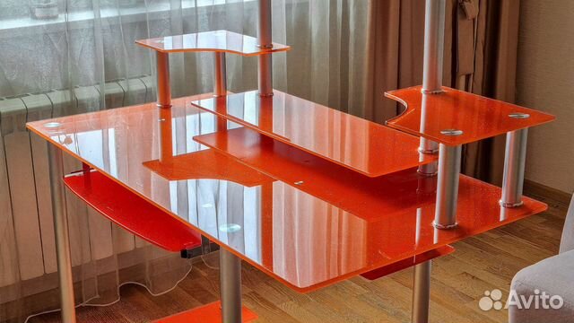 Компьютерный стеклянный стол Tempered Glass купить в Москве | Товары ...