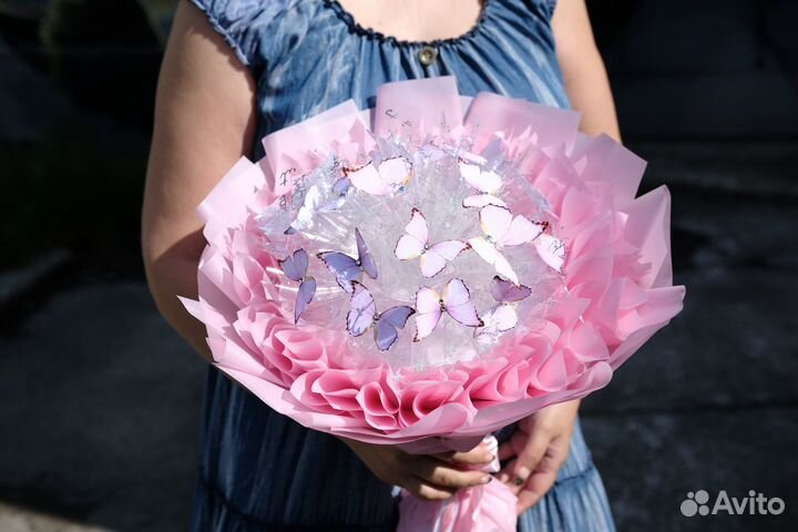 Букет из бабочек-светится