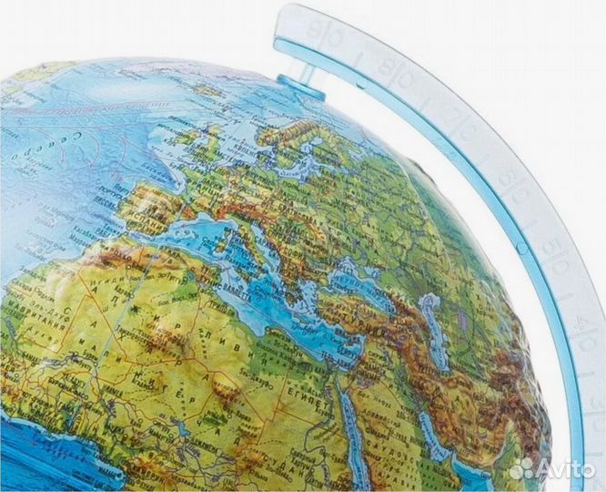 Глобус физический 210 мм рельефный