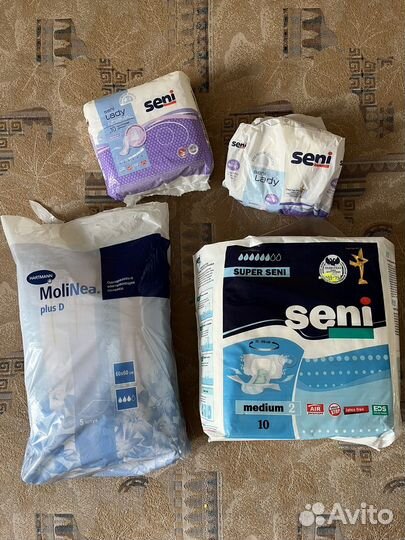 Памперсы для взрослых, простыни