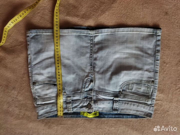 Джинсовая мини юбка