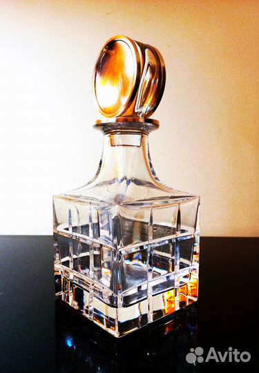 Графин хрусталь с серебром, Италия