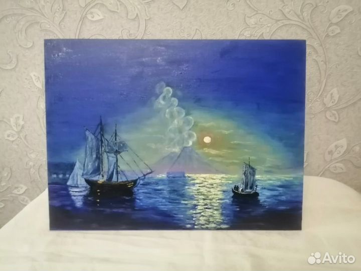 Картина лунная ночь