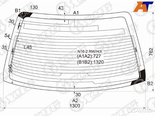 Стекло заднее nissan almera