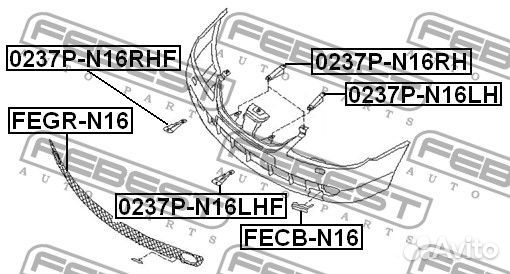 Заглушка буксировочного крюка переднего бампера
