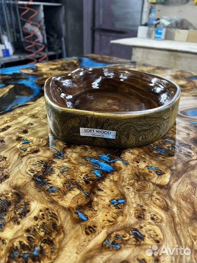 Деревянная тарелка