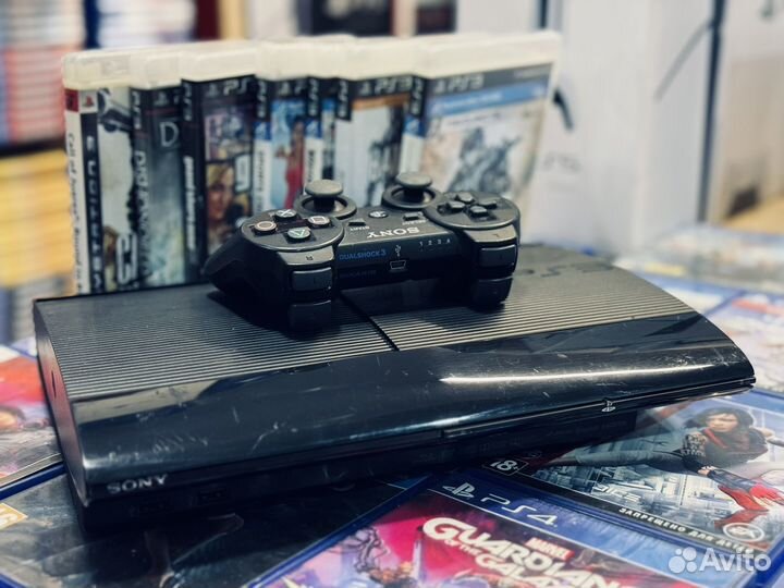Sony PS3 прошитая с топ играми гарантия 1 год