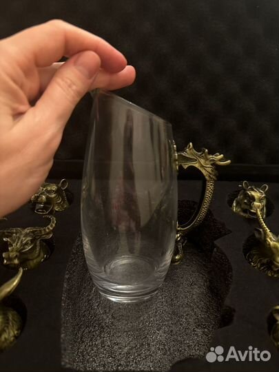 Подарочный набор из 12 рюмок перевертышей