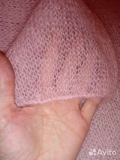 Паутинка розовая мохер