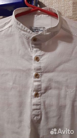 Рубашка белая, р 48-50