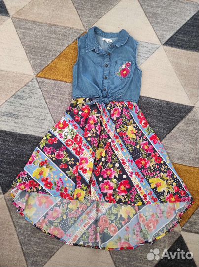 Платье летнее на девочку 9 лет