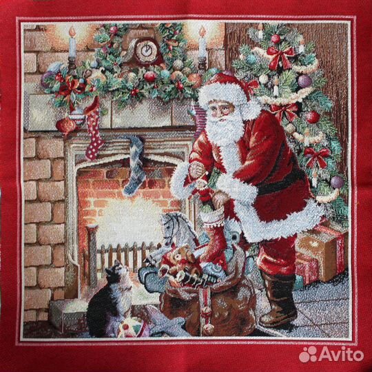 Зимние снежные сюжеты, новогодний гобелен