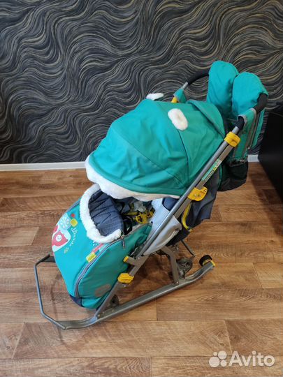 Санки-коляска Ника с колесами