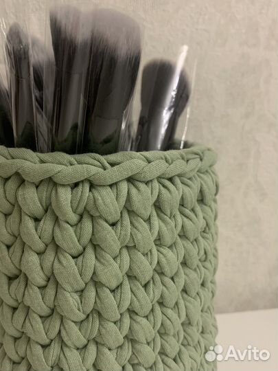 Корзина из трикотажной пряжи