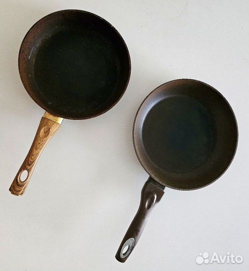 Сковорода 2 шт бу алюминий 26 см 24 см