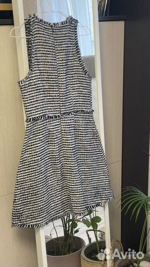 Платье Zara в полоску в стиле Chanel