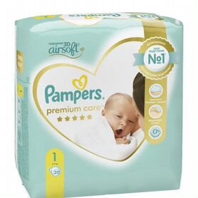 Подгузники pampers premium care 1