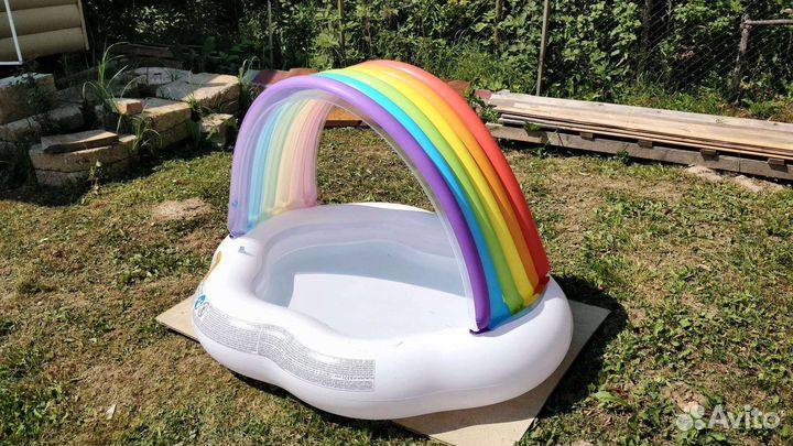 Надувной бассейн с крышей