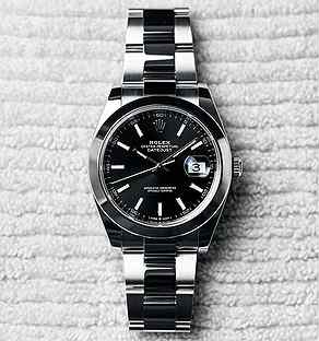 Часы Rolex oyster datejust 41 black оригинал clean