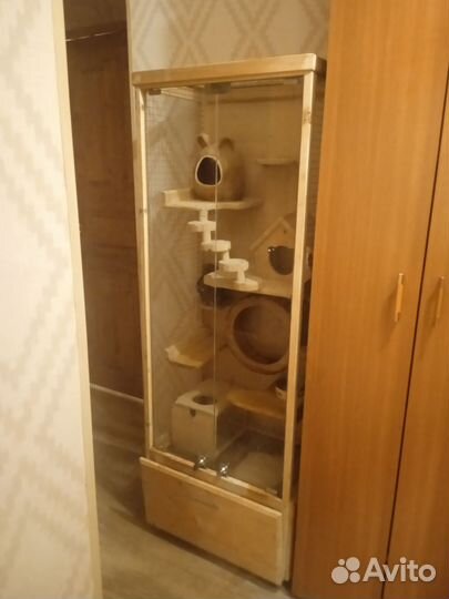 Клетка для грызунов с шиншиллой