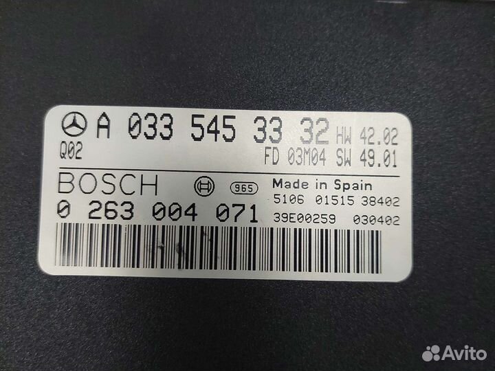 Блок парктроников Mercedes W220