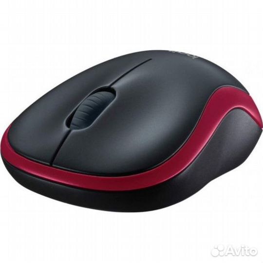 Мышь Logitech Wireless Mouse M185 кр-черн.(новая)