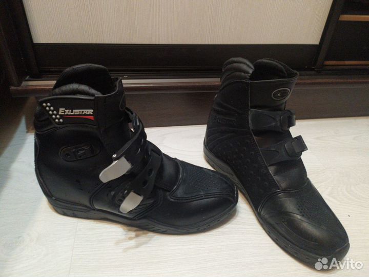 Мотоботы exustar E-SBM311 черные
