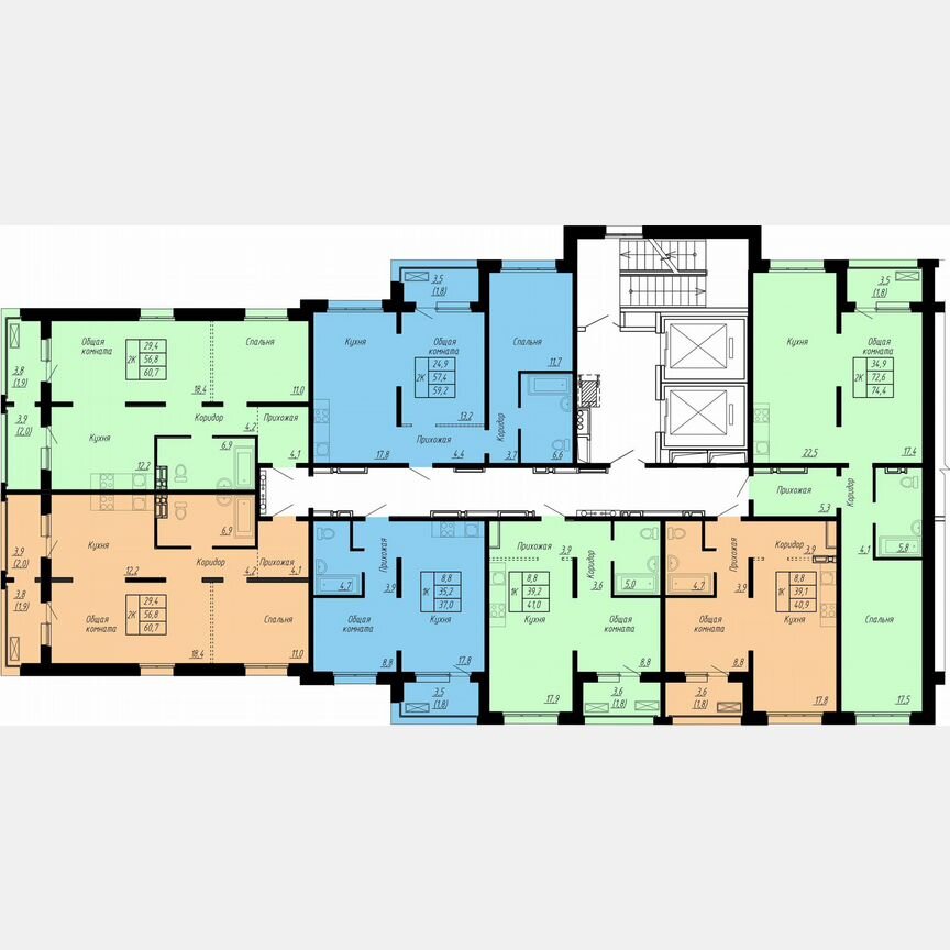 1-к. квартира, 37 м², 5/17 эт.