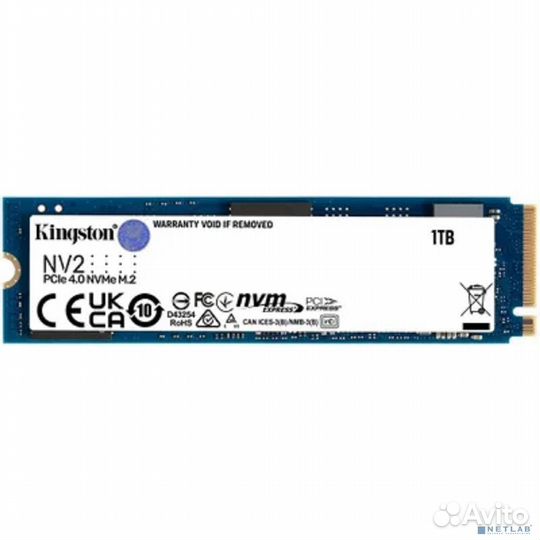 Kingston SSD 1Tb M.2 SNV2S/1000G NV2 M.2 2280 NVMe