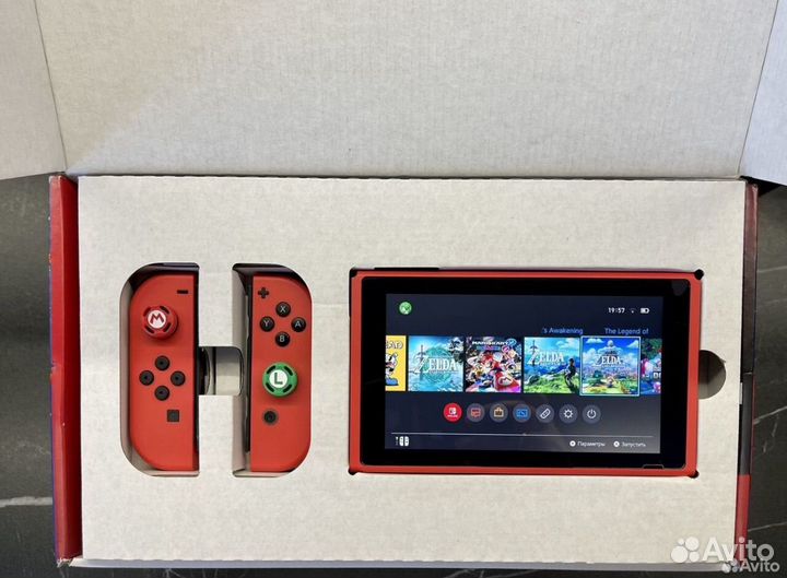 Nintendo switch v2 mario edition Прошитая