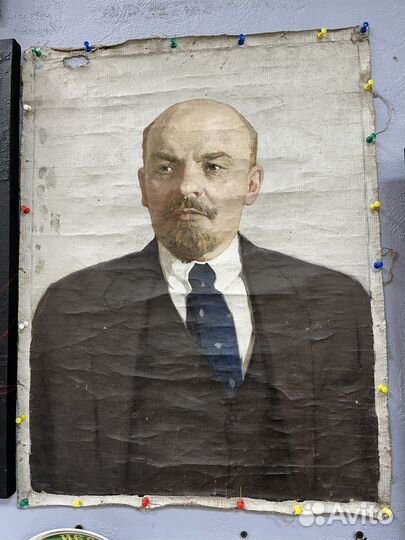 Картина холст масло портрет Ленина Мороз Г.М