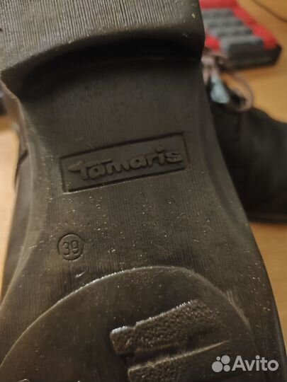 Полуботинки 39,5натуральная кожа tamaris