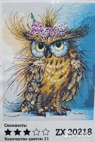 Картина по номерам Сова