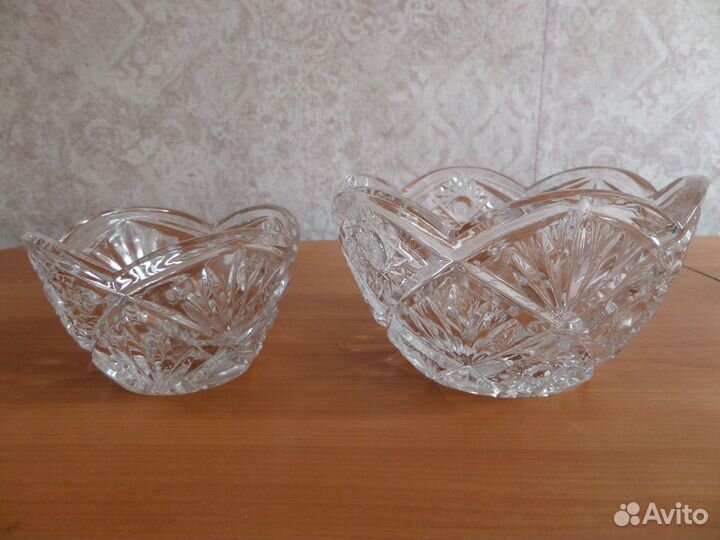 Салатники хрустальные. СССР