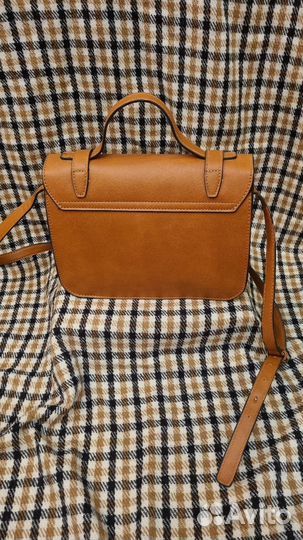 Сумка портфель коричневая женская