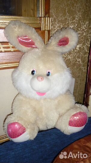 Игрушка поющий мягкий заяц 50см