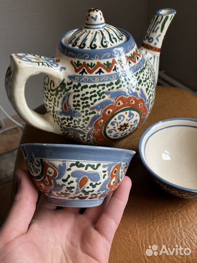 Заварочный чайник с пиалами