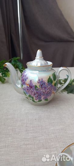 Чайный сервиз Дулево Сирень 15пр СССР (винтаж)