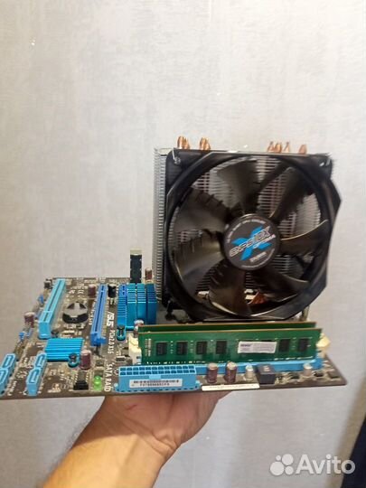 Комплект мать+проц+память+кулер