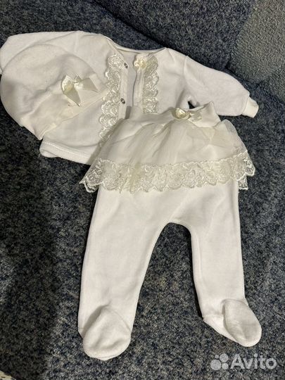 Комплект на выписку для девочки осень