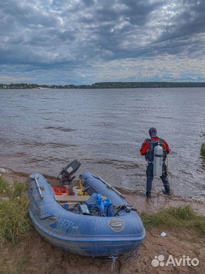 Водолаз. Водолазные работы. Поиск металлоискателем
