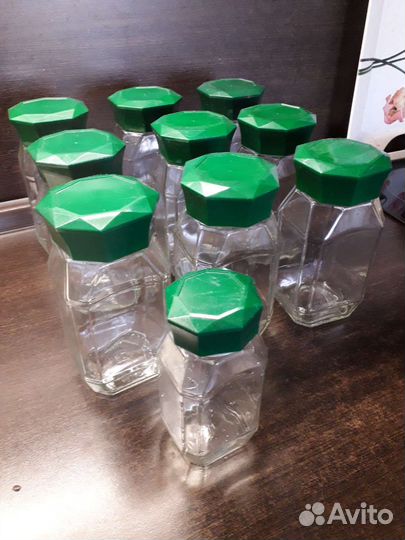 Банки стеклянные, 10 штук