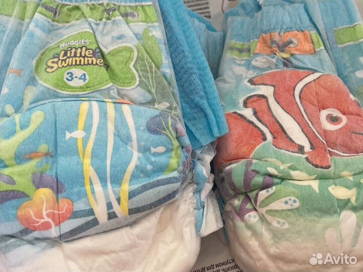 Подгузники-трусики для плавания Libero и Huggies