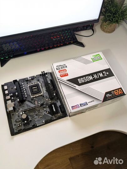 Материнская плата Asrock b650m-h/m.2+ бу