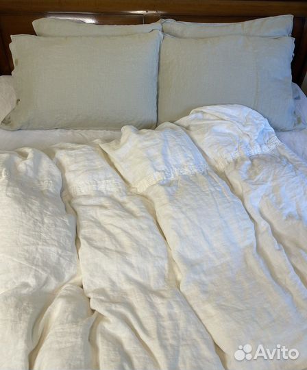 Наволочки пододеяльники умягченный лен