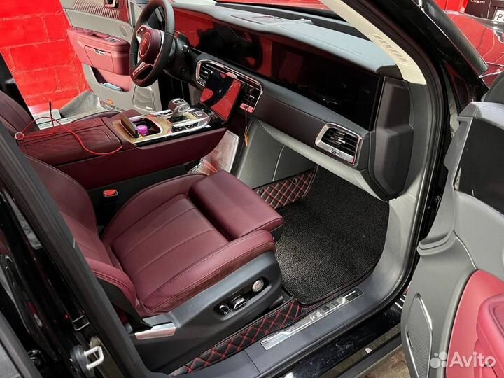 3D коврики из экокожи Hongqi E-HS9