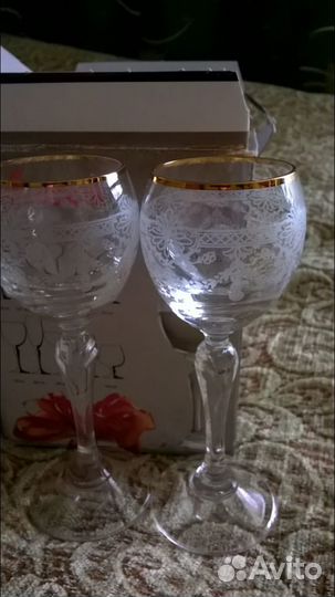 Набор бокалов из чешского стекла в упаковке rona