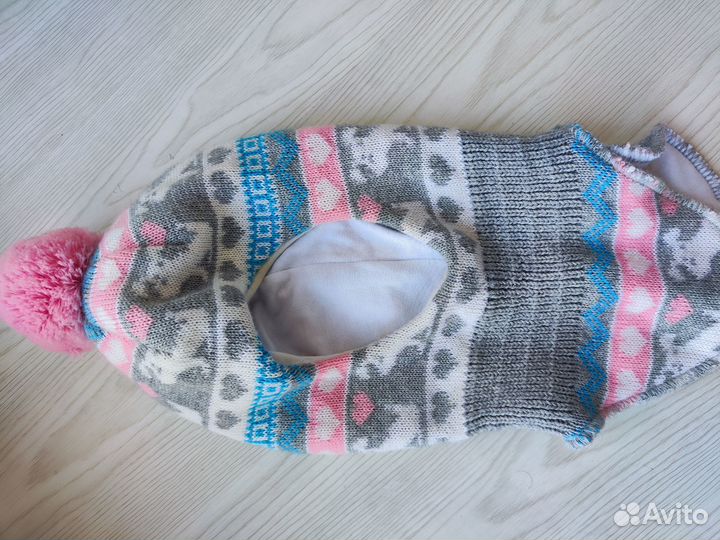 Шапка шлем для девочки