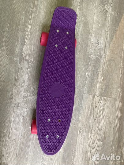 Лонгборд,скейт круизер для девочки +шлем